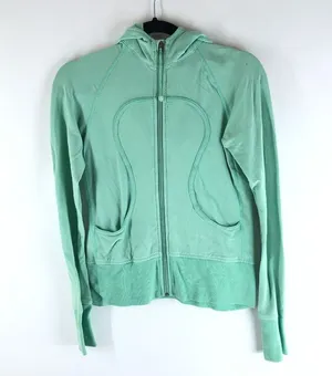 Lululemon Scuba Hoodie Stretch Mint Green Pockets Full Zip 2 thumbnail 1
