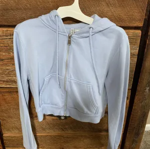 cropped hooded jacket Blue Size M thumbnail 1