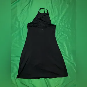 Madewell Flex Fitness Black Mini Halter Active Dress size XXS Shorts Underneath thumbnail 6