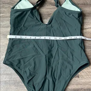 Cheeky Deep Green Women’s one piece bathing Suit, size XL ⚫️ thumbnail 5