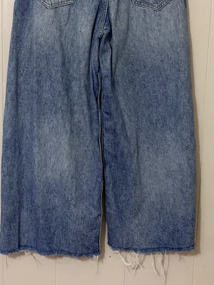We The Free Old West Slouchy Jeans High Rise Wide Leg Blue Size 28 thumbnail 11