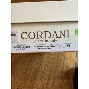 Cordani Shoes Womens Size 9 Black Audrey2 Made In Italy Lug Sole Loafers thumbnail 5