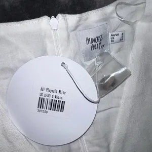 Princess Polly Adi Romper in White Size 2 New with tag thumbnail 10