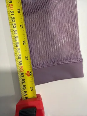 Lululemon x Barry’s Stronger As One Tight 25” Purple Mesh Leggings Size 2 thumbnail 3