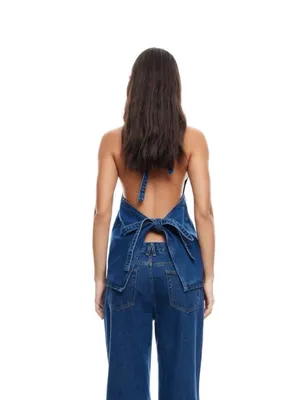 Lioness Hills Halter Dark Denim thumbnail 5
