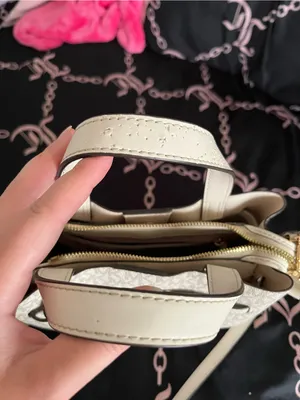 Michael Kors White Logo Purse thumbnail 9