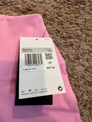 Nike Shorts Pink High Waisted Bike XS NWT Dri-FIT Athletic Workout Yoga thumbnail 4