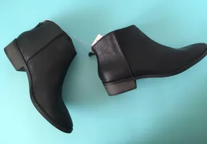 Black Ankle Boots, Size 9 1/2 thumbnail 1
