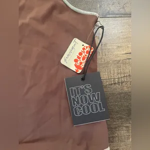 NWT It’s Now Cool The Contour One Piece Size Small S brown fudgesicle swim FP thumbnail 3