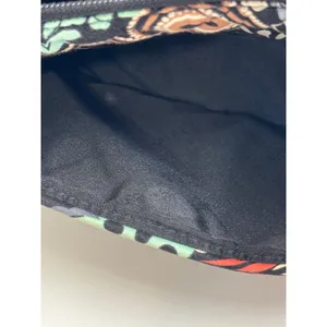 Vera Bradley Sierra On The Go Crossbody Bag Quilted Paisley Floral Black thumbnail 6