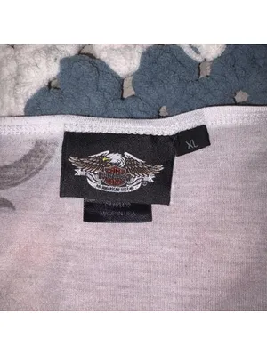 Vintage Y2K Harley-Davidson Women's XL Eagle Graphic Summer Motorcycle T-Shirt thumbnail 5