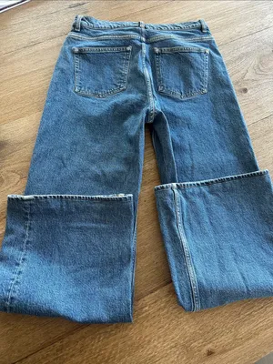 & other stories Wide leg straight jeans size‎ 31 medium wash thumbnail 4