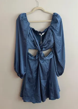 ASTR The Label Anamaria Mini Dress Blue thumbnail 6