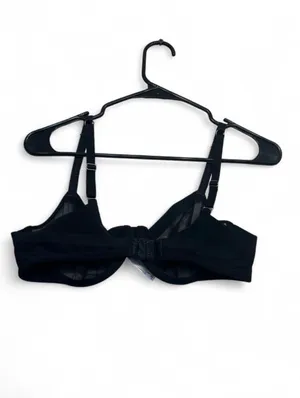 Auden black mesh bra with removable padding, size 36B #lingerie #mesh thumbnail 2