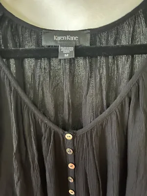 Karen Kane Button-Front Dolman Sleeve Top, Size M thumbnail 2
