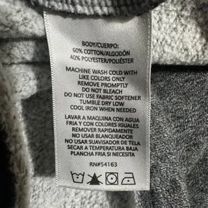 Calvin Klein Sweatshirt Womens XL Gray Logo Pullover Relaxed‎ Cropped Crewneck thumbnail 6