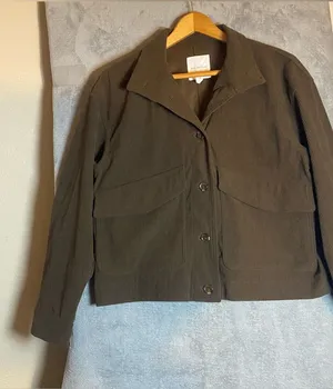 Avec Les Filles Women's‎ Brown Corduroy Relaxed Jacket size Small Cropped thumbnail 1