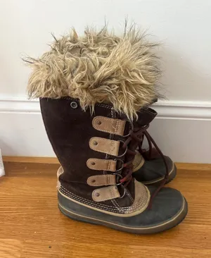 Sorel Joan of Arctic Waterproof Winter Boots Brown Suede Faux Fur NL1540-248 8 thumbnail 1