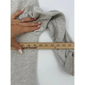 Ann Taylor Knit Blazer Jacket Gray Heather Cotton One Button Roll Tab Sleeve 6 thumbnail 9