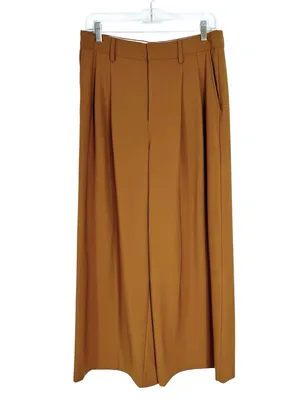 Madewell Wool Blend The Harlow Superwide-Leg Trouser Pant Camel Size 4 thumbnail 6