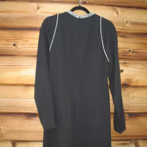 Mac Duggal 26612 Womens Raglan Long Sleeve Black Gown Dress thumbnail 13
