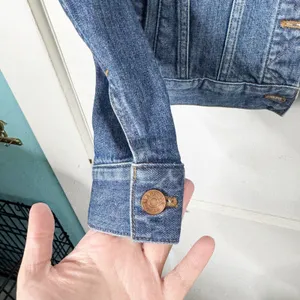 Madewell The Shrunken Stretch Jean Denim Jacket Classic Style Layering Blue S thumbnail 8