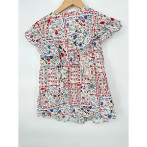 Anthropologie‎ Let Me Be Bandana Button Down Top Womens 6 Patchwork Hippie Boho thumbnail 6