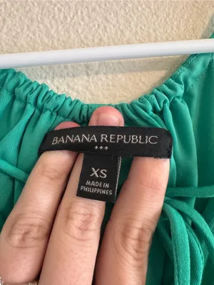 Banana Republic Teal Green Spaghetti-Strap Maxi Dress thumbnail 2