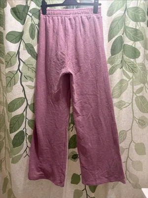 Zenana Outfitters Pink Textured Lounge Pants thumbnail 2