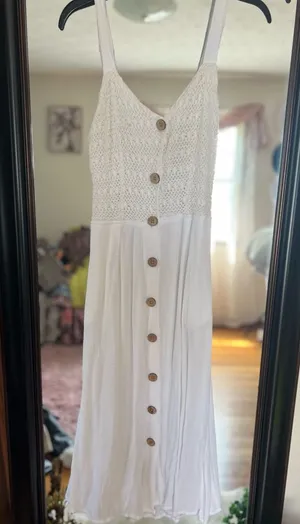 Jessica Simpson White maxi dress thumbnail 1