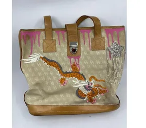 DOONEY & BOURKE Shoulder Tote Bag Customized Tan thumbnail 3