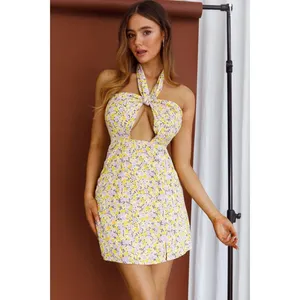 Selfie Leslie floral cutout bust mini dress size Small Australian size 8 thumbnail 3