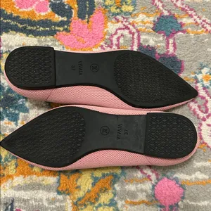 VIVAIA Pointed-Toe Flats Ena 2.0 Pink Embroidered Horsebit Size EU 37, US 6.5 thumbnail 10
