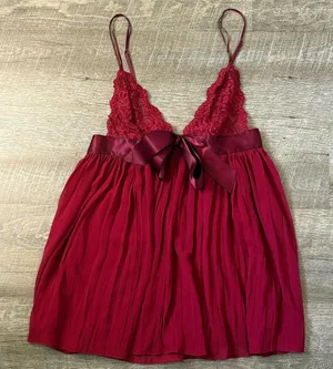 Victoria’s Secret Red Babydoll Chemise Size Small thumbnail 1