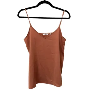 UNIQLO Satin V-Neck‎ Camisole Rust Orange NWOT Small thumbnail 2