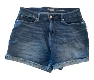 Levi's 16 33 high rise signature denim short jean cut off thumbnail 1