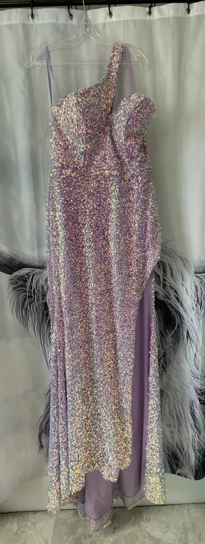 Prom Dresss Purple Size 12 thumbnail 1