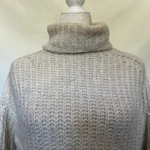 Abercrombie & Fitch Chunky Turtleneck Womens Sweater Sz XS Fisherman Coastal thumbnail 3