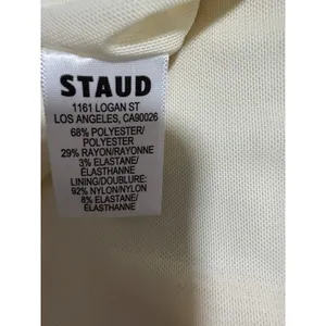 STAUD Silvia Strapless Peplum‎ Top Ecru Women's Size 2 thumbnail 9