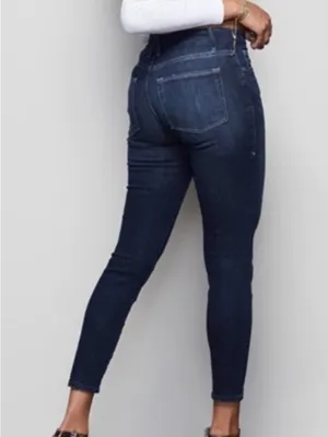 Good American Dark Indigo Ankle Skinny Jeans - Women thumbnail 2