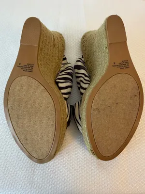 Xhilaration Y2K Knotted Zebra Print Rope Platform Heels thumbnail 5