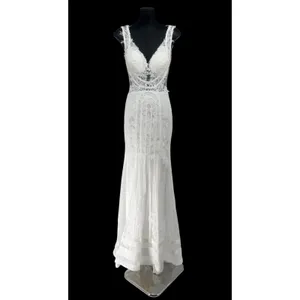 Sherri Hill 50906 White Lace‎ Mermaid Gown Sz 0 NWT $450 thumbnail 3