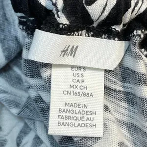 H&M Womens Black Pattered Zebra Print Sleeveless Oversized Maxi Tank Dress Sz S thumbnail 4