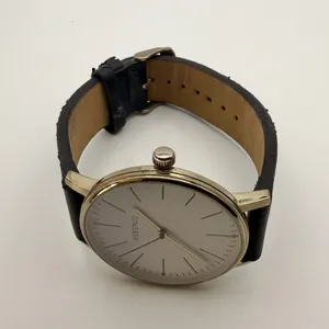 Elegant Ferenzi Marciano Gold Tone & Black Analog Watch Working New Battery thumbnail 3