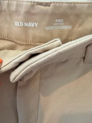 Old Navy Tan High Rise Pixie Pants Size 8 thumbnail 2