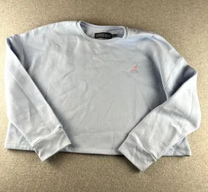 Kangol cropped light blue sweatshirt size XXL thumbnail 1
