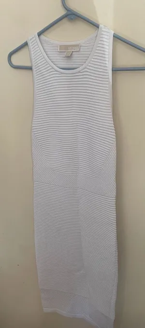 Michael by Michael Kors ribbed v neck sweater dress thumbnail 1