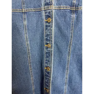 Abercrombie Fitch Womens S Blue Denim Shirt Dress Button Front Mini Short Sleeve thumbnail 5