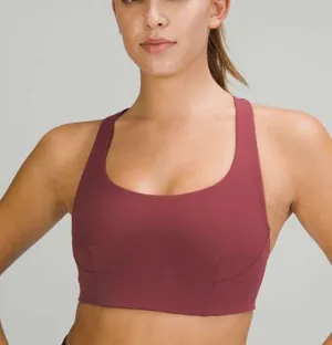 Lululemon Wunder Train Bra *Medium Support, C/D Cup Smoky Red thumbnail 1