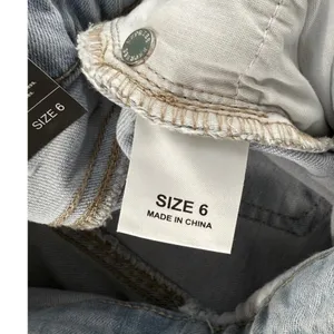 Express Flare Mid Rise Jeans Light Wash Distressed Rigid Front Stretch Back‎ 6 thumbnail 9
